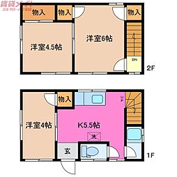 吉川テラスハウスB（2階建戸建て）