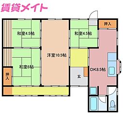 海の見える塩浜平屋一戸建て