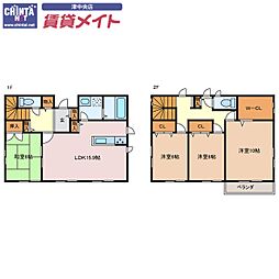 ハーモニータウン津4丁目貸家