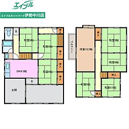 白山町土間のある貸家