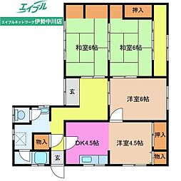 白山台借家