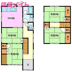 津市白山町川口の一戸建て