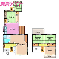 津市白山町二本木の一戸建て