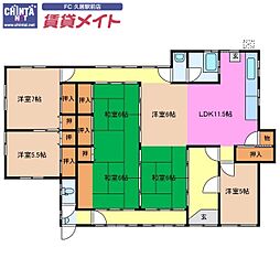 津市白山町真見の一戸建て