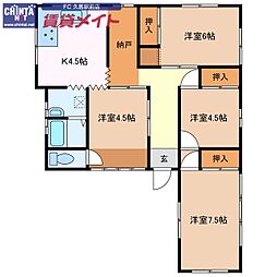 松阪市嬉野津屋城町の一戸建て