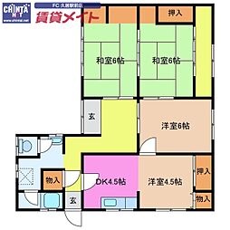 津市白山町二本木の一戸建て
