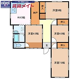 松阪市嬉野津屋城町の一戸建て