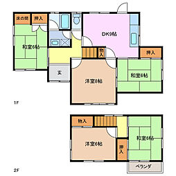 津市一身田上津部田の一戸建て