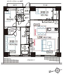 リフォーム済み「WコンフォートタワーズWEST」