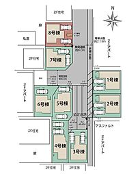 草加市吉町2丁目　全8棟　8号棟