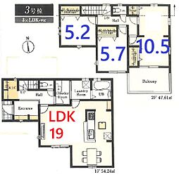 川越市上野田町3号棟　第2 全1棟