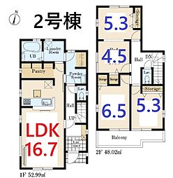 川越市笠幡　2号棟　全4棟 2号棟