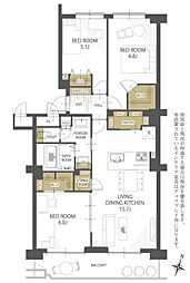 入間ビレッジ8号棟 1406号室