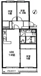 若葉グリーンハイツD号棟 306号室