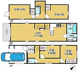 更地につき現地確認できます　駐車場付き新築戸建