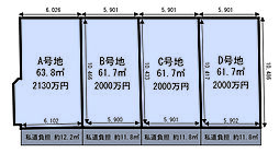 庄内栄町3丁目　建築条件付売土地 C号地