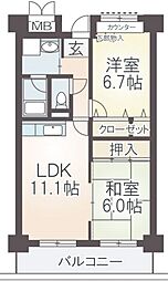 プリムヴェール瓜破 5O5号室