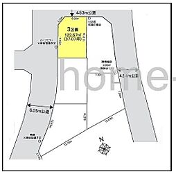 西区プラザ　売地　区画3　全5区画