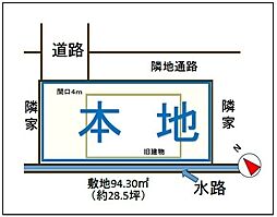 大谷 古家付き売地