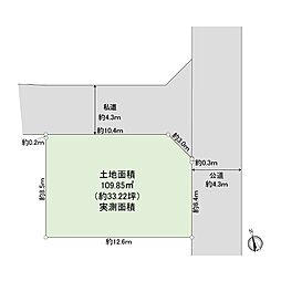 三室　古家付　売地