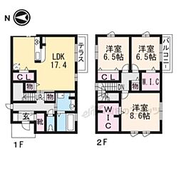 大津市大萱７丁目の一戸建て