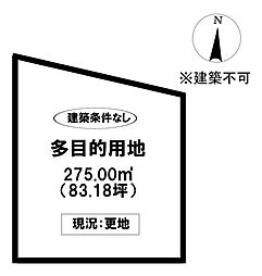 売土地　藤岡飯野町建築不可/多目的用地