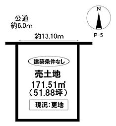 売土地 西中山町辻貝戸 全12区画（P区画）