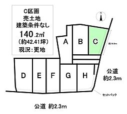 売土地 町屋町　全8区画　C区画