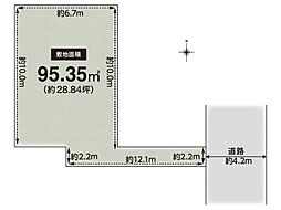 枚方市走谷2丁目　建築条件無し売土地