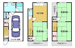 友井３丁目貸家　戸建住宅　３階建　ペット可