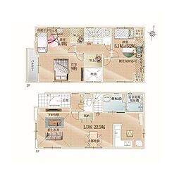 松戸市八ケ崎緑町3期　新築戸建4号棟
