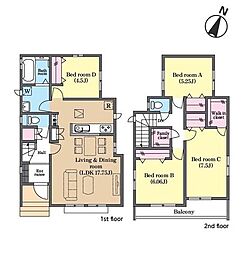 松戸市小金原7丁目　新築戸建B号棟