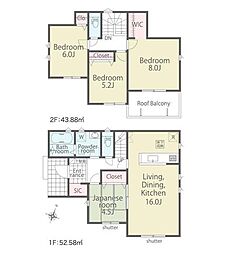 柏市酒井根5丁目第1期　新築戸建1号棟