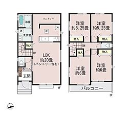 千葉市稲毛区園生町　新築戸建B号棟