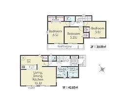 千葉市若葉区若松台2丁目24-1期　新築戸建1号棟