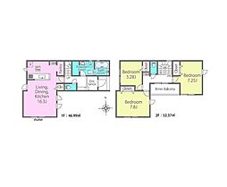 船橋市大穴南5丁目24-2期　新築戸建2号棟