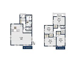 鎌ケ谷市東道野辺5丁目　新築戸建2号棟