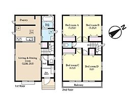 成田市大袋　新築戸建B号棟
