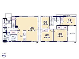 佐倉市八幡台3丁目6期　新築戸建1号棟
