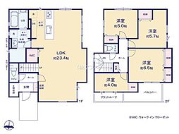 佐倉市八幡台3丁目6期　新築戸建2号棟