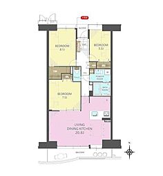 谷津パークタウン三番街第3-1-43号棟