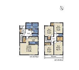 千葉市若葉区千城台東1丁目第2　新築戸建1号棟