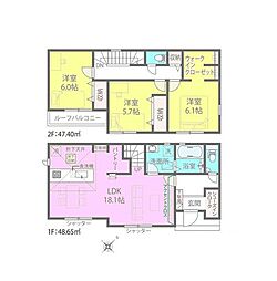 市原市五井中央西1丁目1期　新築戸建5号棟