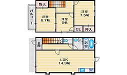 垂水町1丁目テラスハウス 東側