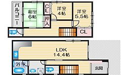 服部本町2丁目貸家 1