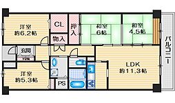 千里中央パークヒルズH棟 410