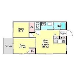 ビレッジくぬぎやまC棟 102