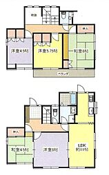 所沢市下安松　中古一戸建　〜5LDK・陽当良好〜