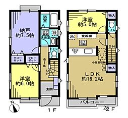 東村山市諏訪町1丁目　中古一戸建　〜2階LDK16.2帖〜