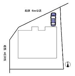 所沢市小手指南1丁目・全1区画　建築条件なし土地 〜北西角地〜